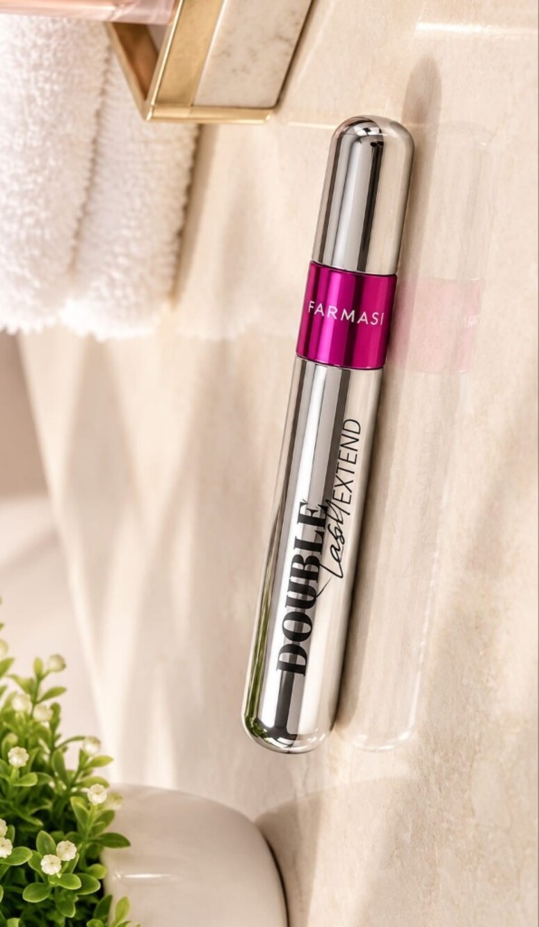 Farmasi Double Lash Extend Mascara - Silver with Pink Band